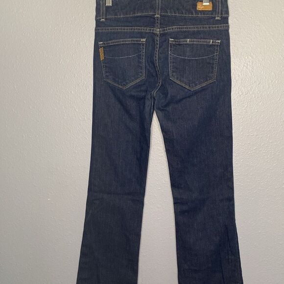 Paige Hidden Hills Dark Wash Stretch Bootcut Jeans Size 27 - Picture 8 of 10